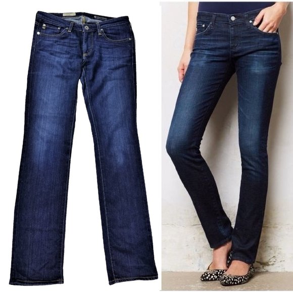 Ag Adriano Goldschmied Denim - AG Stevie Slim Straight Jeans Flawless Size 27